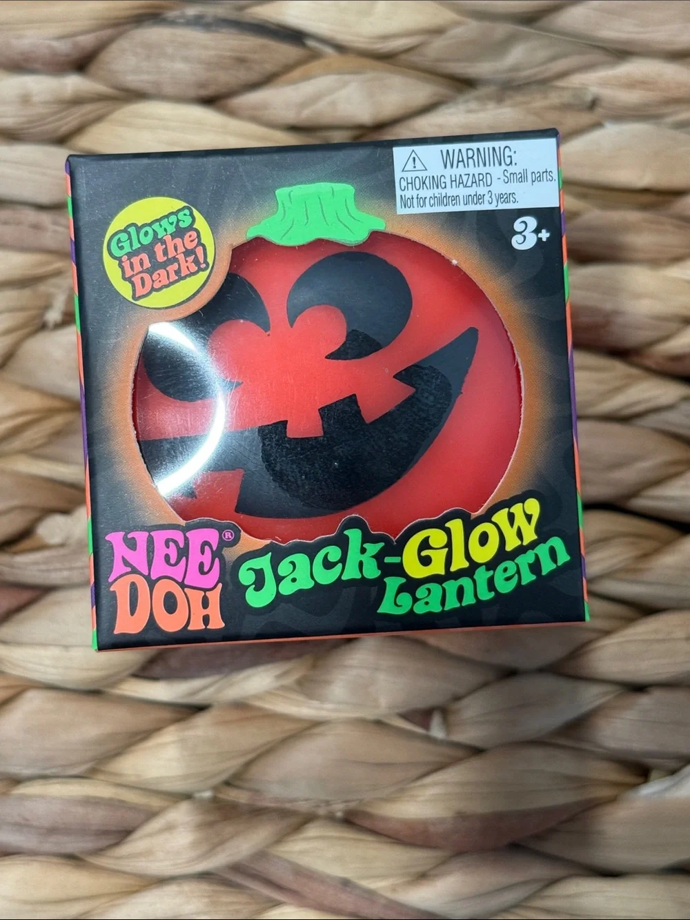 NeeDoh Glowy Ghost (removable hair), Jack-Glow-Lantern &Teenie Jack Glow Lantern